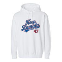 Keep Kamala And Carry On A La Trending Design Garment-Dyed Fleece Hoodie