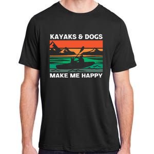 Kayaking Kayaks And Dogs Adult ChromaSoft Performance T-Shirt