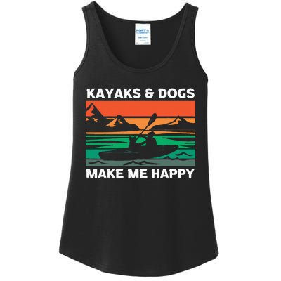 Kayaking Kayaks And Dogs Ladies Essential Tank