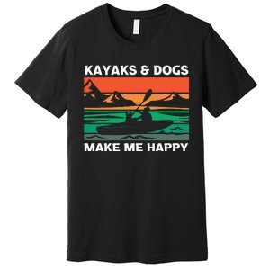 Kayaking Kayaks And Dogs Premium T-Shirt