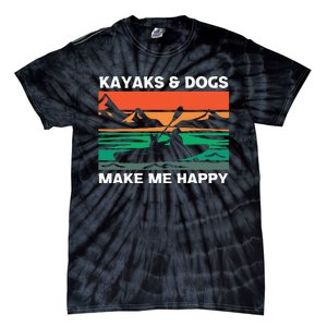 Kayaking Kayaks And Dogs Tie-Dye T-Shirt