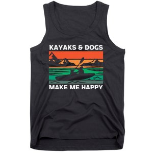 Kayaking Kayaks And Dogs Tank Top