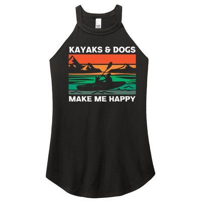 Kayaking Kayaks And Dogs Women’s Perfect Tri Rocker Tank