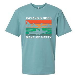 Kayaking Kayaks And Dogs Sueded Cloud Jersey T-Shirt