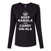 Keep Kamala And Carry On Ala Womens Cotton Relaxed Long Sleeve T-Shirt