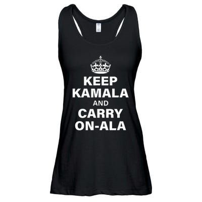 Keep Kamala And Carry On Ala Ladies Essential Flowy Tank