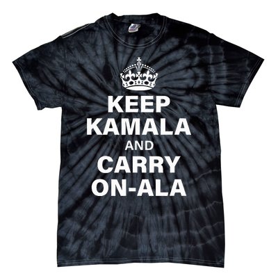 Keep Kamala And Carry On Ala Tie-Dye T-Shirt