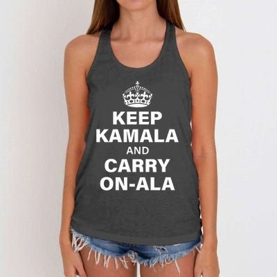 Keep Kamala And Carry On Ala Women's Knotted Racerback Tank