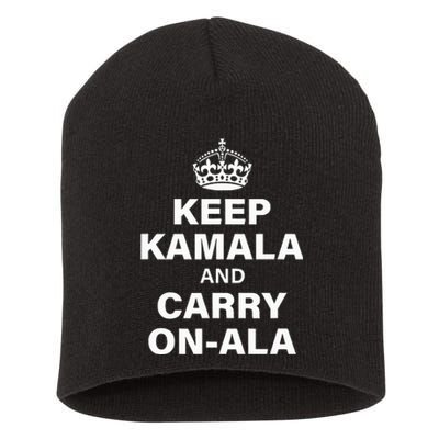 Keep Kamala And Carry On Ala Short Acrylic Beanie