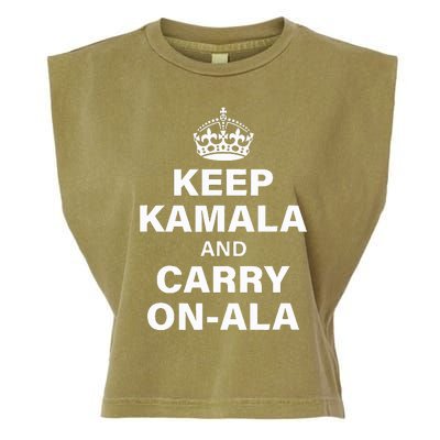 Keep Kamala And Carry On Ala Garment-Dyed Women's Muscle Tee