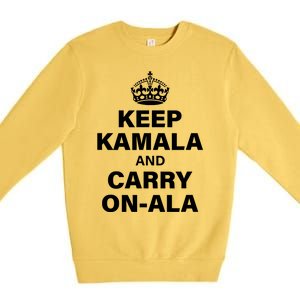 Keep Kamala And Carry On Ala Premium Crewneck Sweatshirt