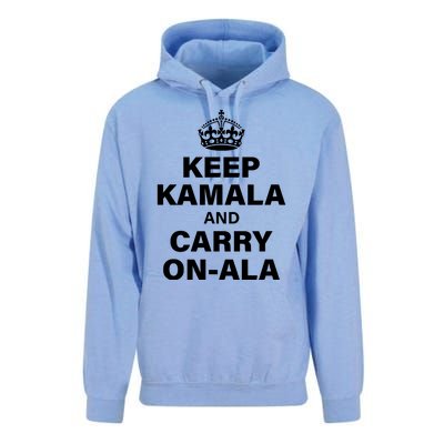 Keep Kamala And Carry On Ala Unisex Surf Hoodie