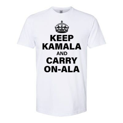 Keep Kamala And Carry On Ala Softstyle CVC T-Shirt