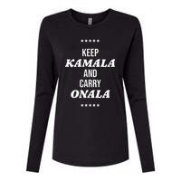 Keep Kamala And Carry Onala Womens Cotton Relaxed Long Sleeve T-Shirt