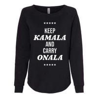 Keep Kamala And Carry Onala Womens California Wash Sweatshirt