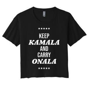 Keep Kamala And Carry Onala Women's Crop Top Tee