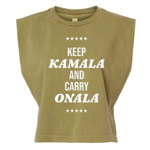 Keep Kamala And Carry Onala Garment-Dyed Women's Muscle Tee