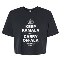 Keep Kamala And Carry On Ala Bella+Canvas Jersey Crop Tee