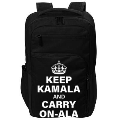 Keep Kamala And Carry On Ala Impact Tech Backpack