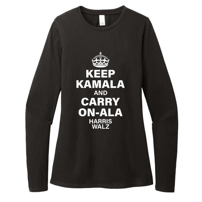 Keep Kamala And Carry On Ala Womens CVC Long Sleeve Shirt