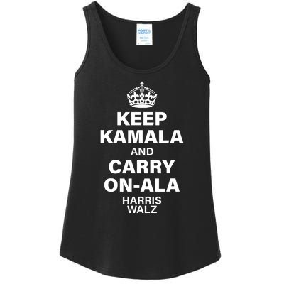 Keep Kamala And Carry On Ala Ladies Essential Tank