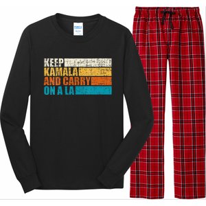 Keep Kamala And Carry On A La Long Sleeve Pajama Set