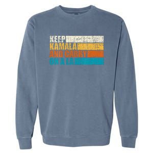 Keep Kamala And Carry On A La Garment-Dyed Sweatshirt