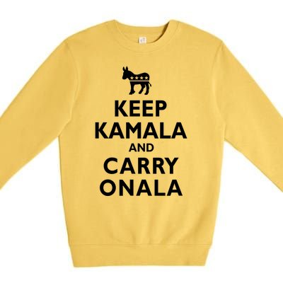 Keep Kamala And Carry On Ala Premium Crewneck Sweatshirt