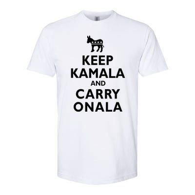 Keep Kamala And Carry On Ala Softstyle CVC T-Shirt