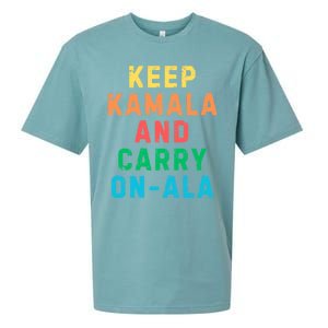 Keep Kamala And Carry Onala Kamala Vote Blue Election 2024 Sueded Cloud Jersey T-Shirt