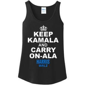 Keep Kamala And Carry Onala Harris Walz 2024 Ladies Essential Tank