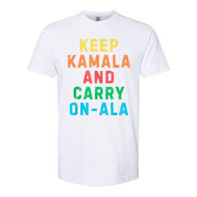 Keep Kamala And Carry Onala Kamala Vote Blue Election 2024 Softstyle CVC T-Shirt