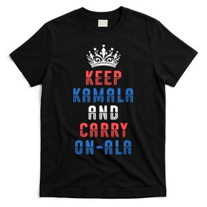 Keep Kamala And Carry Onala Vote Blue Harris Election 2024 T-Shirt