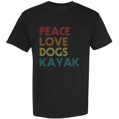 Kayaker Kayaking Apparel Kayak And Dog Lovers Vintage Retro Garment-Dyed Heavyweight T-Shirt