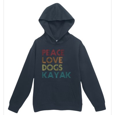 Kayaker Kayaking Apparel Kayak And Dog Lovers Vintage Retro Urban Pullover Hoodie