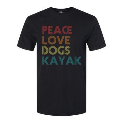 Kayaker Kayaking Apparel Kayak And Dog Lovers Vintage Retro Softstyle CVC T-Shirt