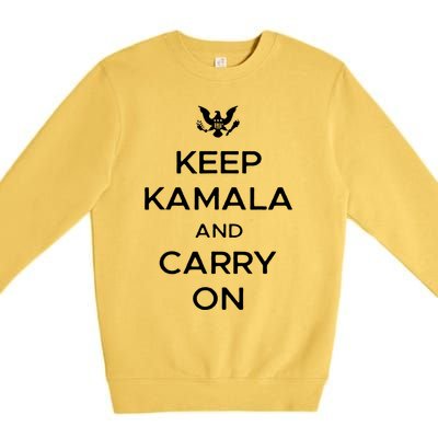 Keep Kamala And Carry On Premium Crewneck Sweatshirt