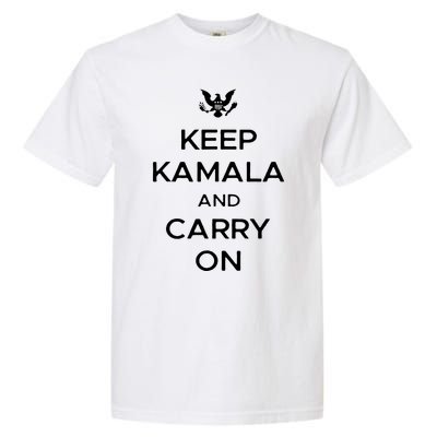 Keep Kamala And Carry On Garment-Dyed Heavyweight T-Shirt