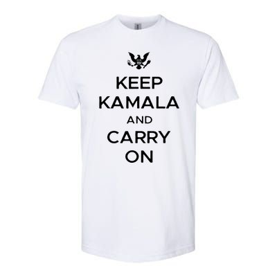 Keep Kamala And Carry On Softstyle CVC T-Shirt