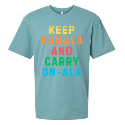 Keep Kamala And Carry Onala Kamala Vote Blue Election 2024 Long Sleeve Sueded Cloud Jersey T-Shirt