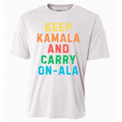 Keep Kamala And Carry Onala Kamala Vote Blue Election 2024 Long Sleeve Cooling Performance Crew T-Shirt