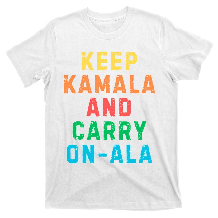 Keep Kamala And Carry Onala Kamala Vote Blue Election 2024 Long Sleeve T-Shirt