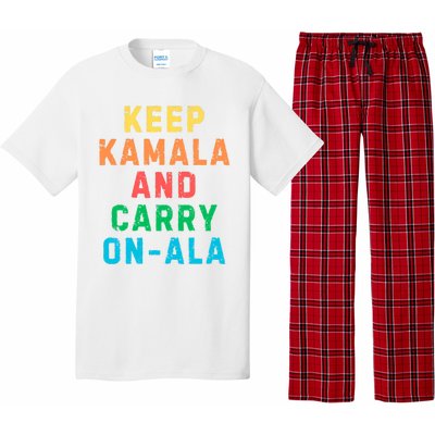 Keep Kamala And Carry Onala Kamala Vote Blue Election 2024 Long Sleeve Pajama Set