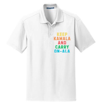 Keep Kamala And Carry Onala Kamala Vote Blue Election 2024 Long Sleeve Dry Zone Grid Polo