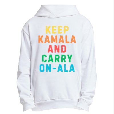 Keep Kamala And Carry Onala Kamala Vote Blue Election 2024 Long Sleeve Urban Pullover Hoodie