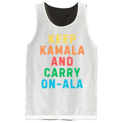 Keep Kamala And Carry Onala Kamala Vote Blue Election 2024 Long Sleeve Mesh Reversible Basketball Jersey Tank