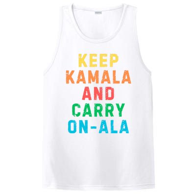 Keep Kamala And Carry Onala Kamala Vote Blue Election 2024 Long Sleeve PosiCharge Competitor Tank