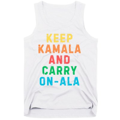 Keep Kamala And Carry Onala Kamala Vote Blue Election 2024 Long Sleeve Tank Top