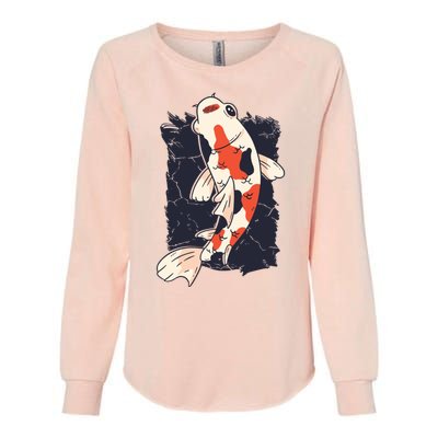 King Koi Abstract Graphic Design Womens California Wash Sweatshirt