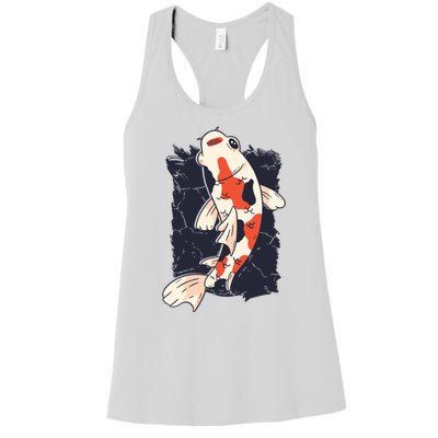 King Koi Abstract Graphic Design Women's Racerback Tank